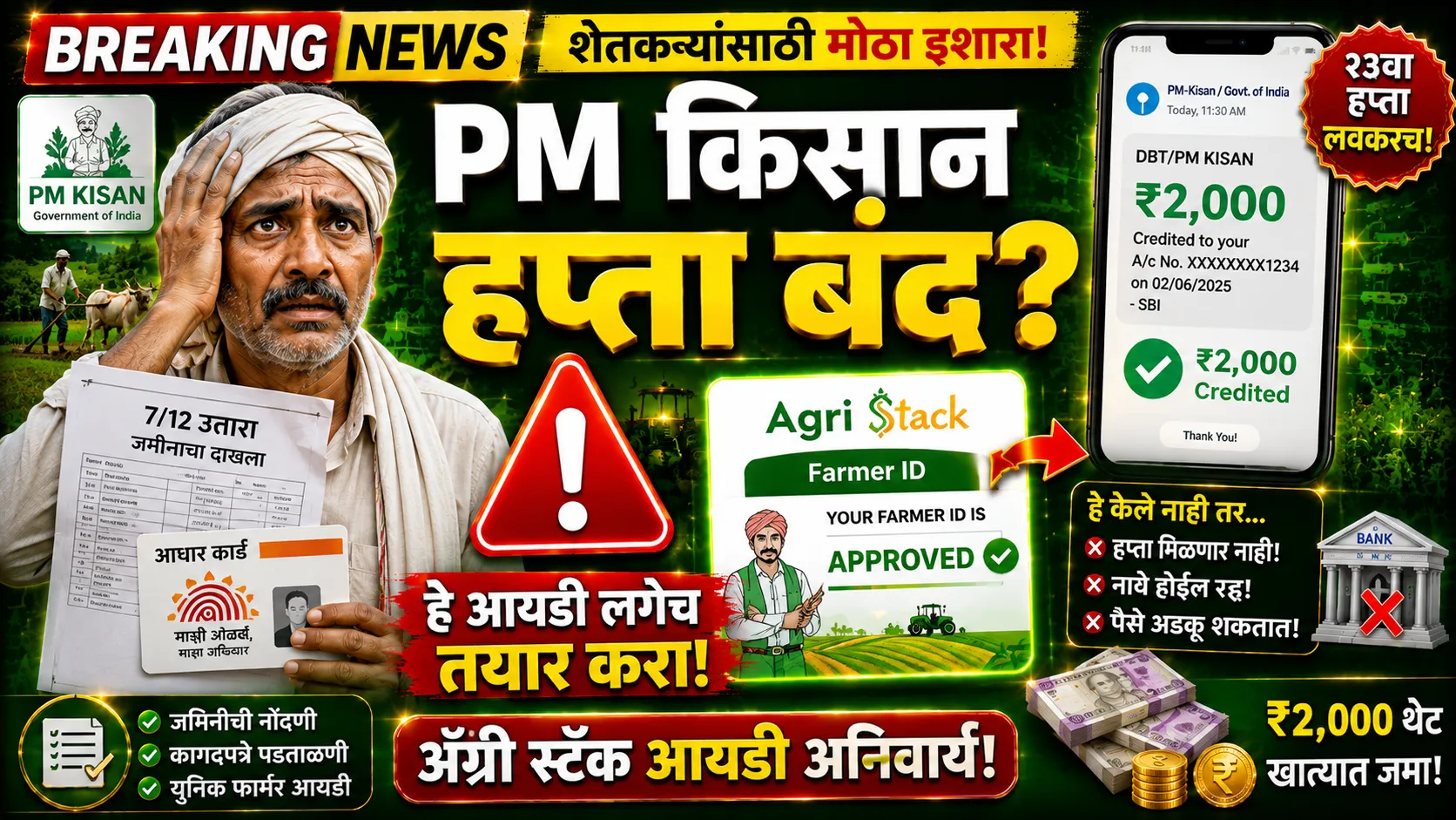 PM Kisan Yojana Alert